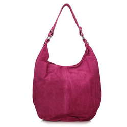 Torebka Toscanio Hobo Zamszowa A284 fuksja