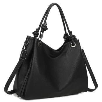 Czarna torebka knotcity shopper