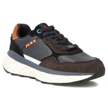 Skórzane sneakersy Filippo MSP7838/26 NV granatowe