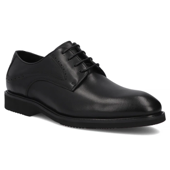 Skórzane półbuty Filippo MP8255/26 BK czarne