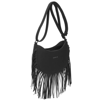 Czarna torebka fringe bag