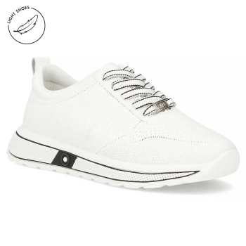 Skórzane półbuty Filippo DP7612/26 WH białe