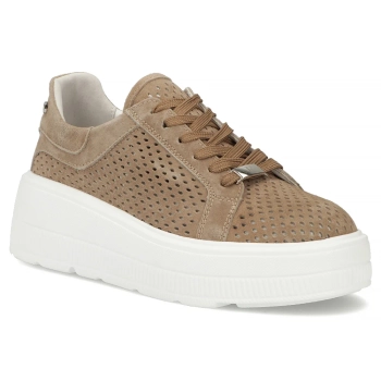 Skórzane sneakersy Filippo DP7675/26 BR brązowe