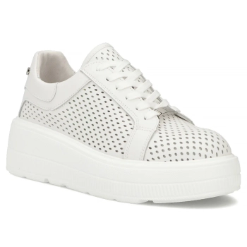 Skórzane sneakersy Filippo DP7675/26 WH białe