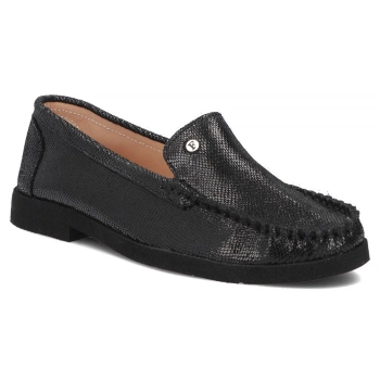 Skórzane półbuty Filippo DP7807/26 BK czarne