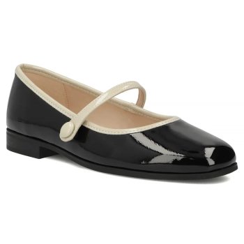 Skórzane baleriny Filippo DP7743/26 BK czarne
