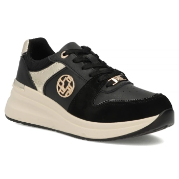 Skórzane sneakersy Filippo DP7769/26 BK czarne