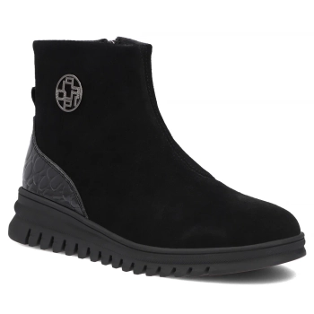 Skórzane botki Filippo DBT8074/26 BK czarne