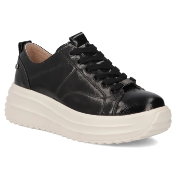 Skórzane sneakersy Filippo  DP6795/25 BK czarne