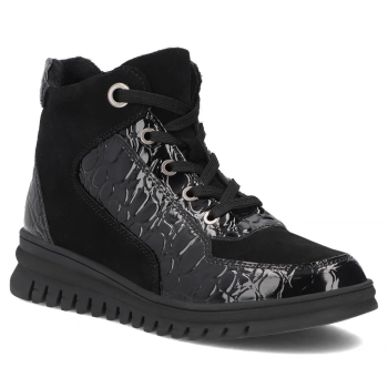 Skórzane botki Filippo DBT8076/26 BK czarne