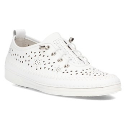 Skórzane półbuty Filippo DP2135/21 WH białe