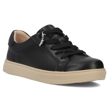 Skórzane półbuty Filippo DP6808/25 BK czarne