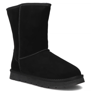 Skórzane śniegowce Filippo DBT7333/25 BK czarne