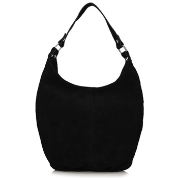 Torebka Toscanio Hobo Zamszowa A284 czarny