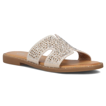 Klapki Filippo DK6973/25 BE beżowe