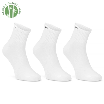 Skarpety damskie Filippo 3-PAK Minimal białe