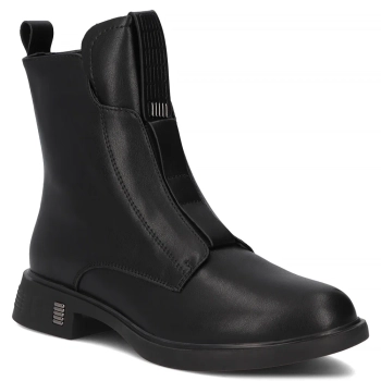 Skórzane botki Filippo DBT7249/25 BK czarne