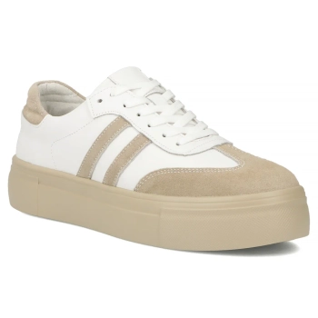 Skórzane sneakersy Filippo DP6841/25 WH BE białe