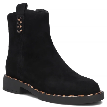 Skórzane botki Filippo DBT8159/26 BK LEO czarne