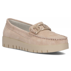 Skórzane mokasyny Filippo DP3334/23 BE beżowe