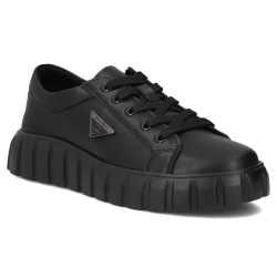 Skórzane sneakersy Filippo DP4670/25 BK czarne