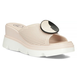 Skórzane klapki Filippo DK4608/23 PI różowe