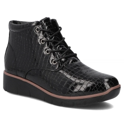 Skórzane botki Filippo DBT3169/25 BK czarne