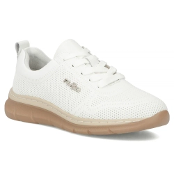 Skórzane sneakersy Filippo DP7573/26 WH białe