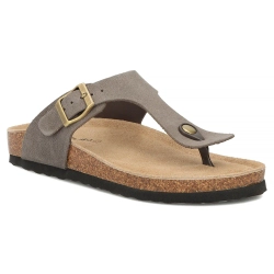 Skórzane klapki Filippo DK7916/26 TP taupe