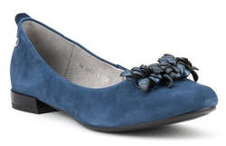 Baleriny Filippo 03552-61/00-5 Granat plus Granat Perła