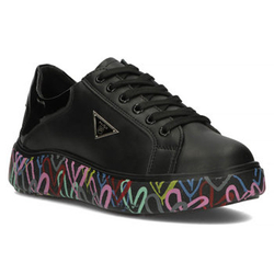 Skórzane sneakersy Filippo DP4480/23 BK MLT czarne