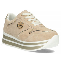 Skórzane Sneakersy Filippo DP3682/22 BE beżowe