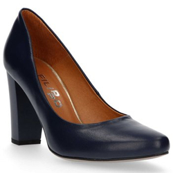 Półbuty Filippo 2032 Granatowe Lico