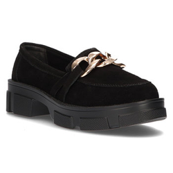 Skórzane półbuty Filippo DP3221/21 BK S czarne