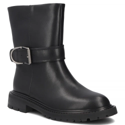 Skórzane botki Filippo DBT8139/26 BK czarne