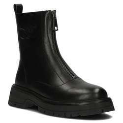 Botki na platformie Filippo DBT4101/22 BK czarne