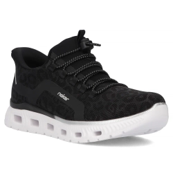 Sneakersy Rieker M6066-01 czarne