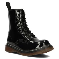 Skórzane glany Filippo GL430/22 BK PAT czarne