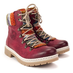 Botki Rieker Y9432-35 Red Combination