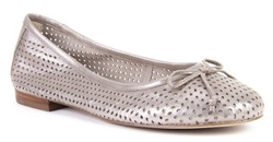 Baleriny Caprice 9-22101-22 354 Taupe Suede Metallic