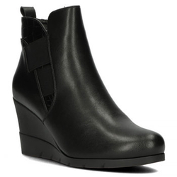 Botki na koturnie Filippo DBT4038/22 BK czarne