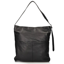 Torebka Toscanio Hobo Skórzana C127 czarna