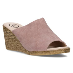 Skórzane klapki Filippo DK2143/21 SD wrzosowy-beż