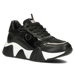 Skórzane sneakersy Filippo DP4516/23 BK czarne