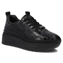 Skórzane sneakersy Filippo DP7284/25 BK czarne
