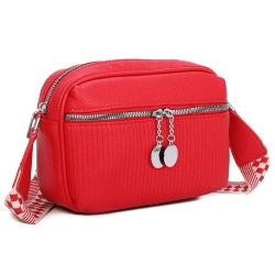 Czerwona torebka na ramię urban charm