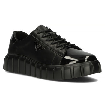 Skórzane sneakersy Filippo DP4138/23 BK czarne