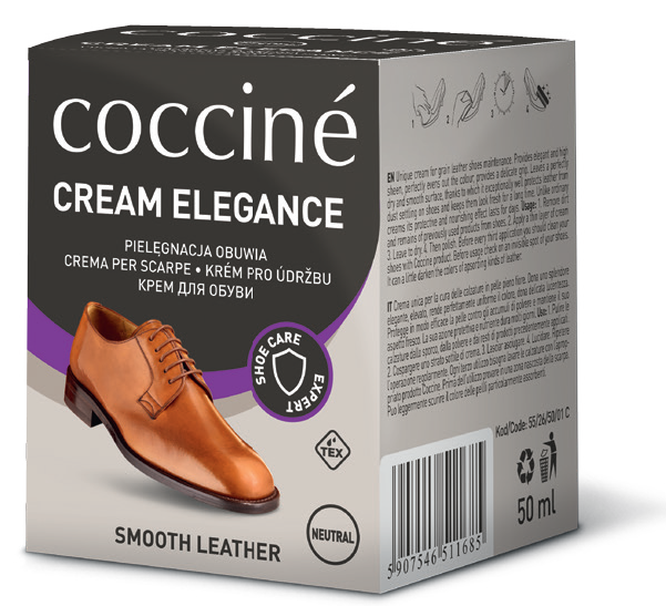 Coccine Cream Elegance krem do obuwia 50 ml czarny