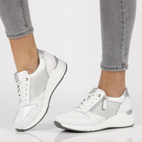 Skórzane Sneakersy Filippo DP2052/21 WH białe
